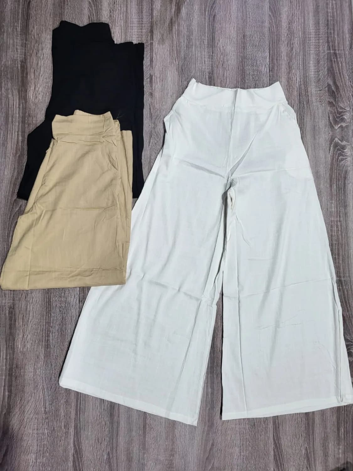 Pantalón con elastico lino